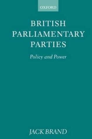 Cover of British Parliamentary Parties