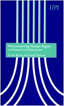 Book cover for Mainstreaming Human Rights in Whitehall and Westminster