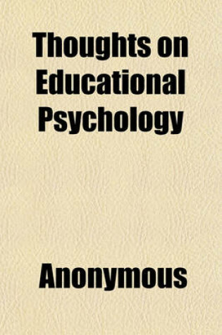 Cover of Thoughts on Educational Psychology