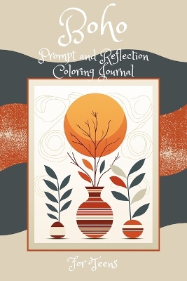 Book cover for Boho Prompt and Reflection Coloring Book