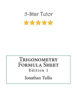 Book cover for College Trigonometry Formula Sheet