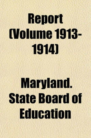 Cover of Report (Volume 1913-1914)