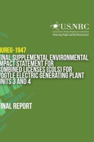 Cover of Final Supplemental Environmental Impact Statement for Combined Licenses (COLs) for Vogtle Electric Generating Plant Units 3 and 4