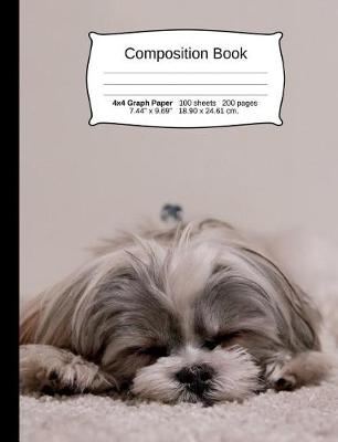 Cover of Dog Composition Notebook, 4x4 Graph Paper