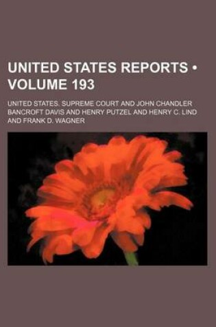 Cover of United States Reports (Volume 193)