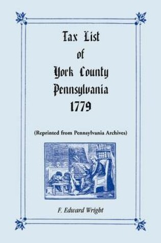 Cover of Tax List of York County, Pennsylvania 1779