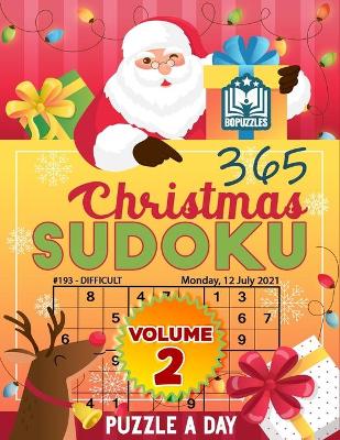 Book cover for 365 Christmas Sudoku Puzzle a Day Volume 2