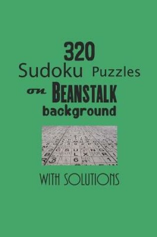 Cover of 320 Sudoku Puzzles on Beanstalk background with solutions