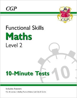 Book cover for Functional Skills Maths Level 2 - 10 Minute Tests