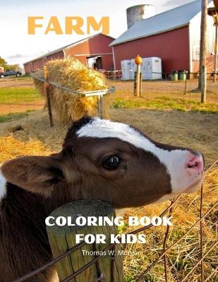 Book cover for Farm Coloring Book for Kids