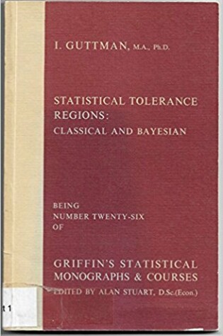 Cover of Statistical Tolerance Regions