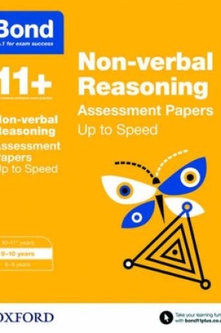 Cover of Bond 11+: Non-verbal Reasoning: Up to Speed Papers