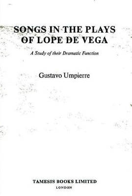 Cover of Songs in the Plays of Lope de Vega