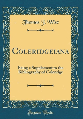 Book cover for Coleridgeiana