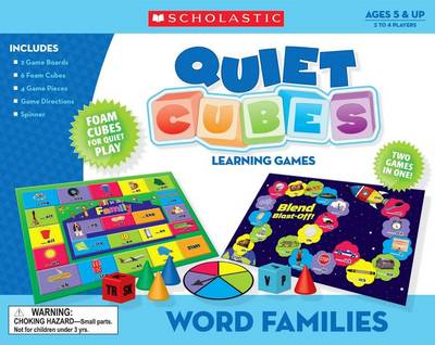 Book cover for Word Families Quiet Cubes Learning Games