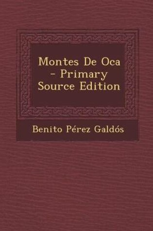 Cover of Montes de Oca