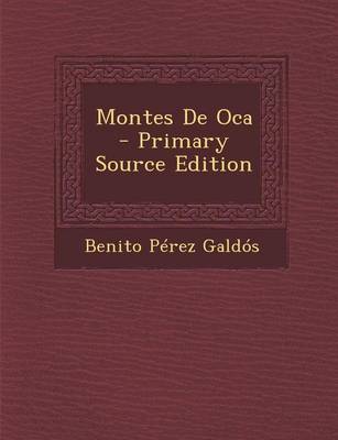 Book cover for Montes de Oca