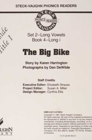 Cover of The Big Bike-Phonics Read Set 2