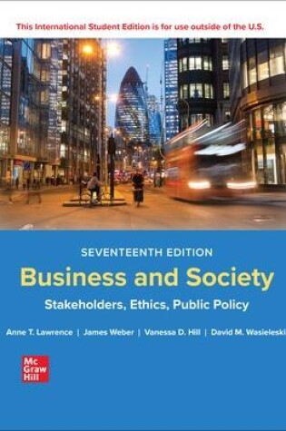 Cover of Business and Society: Stakeholders Ethics Public Policy ISE