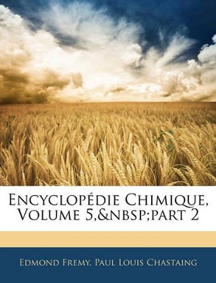 Book cover for Encyclopedie Chimique, Volume 5, Part 2