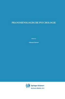 Book cover for Phanomenologische Psychologie