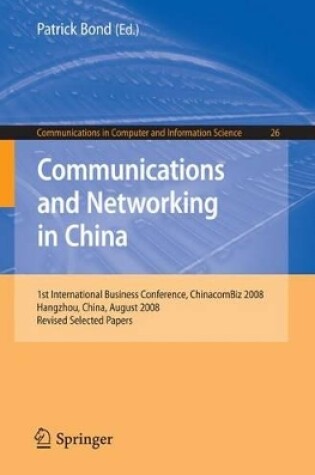 Cover of Communications and Networking in China