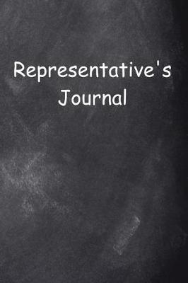 Cover of Representative's Journal Chalkboard Design