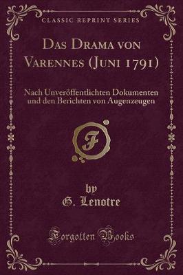 Book cover for Das Drama Von Varennes (Juni 1791)