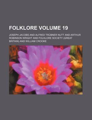 Book cover for Folklore Volume 19