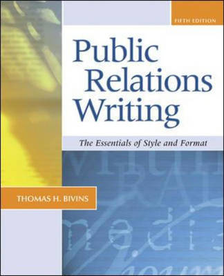 Book cover for Public Relations Writing: the Essentials of Style and Format