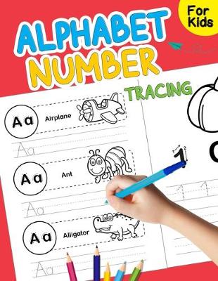 Book cover for Alphabet AND NUMBER TRACING FOR KIDS