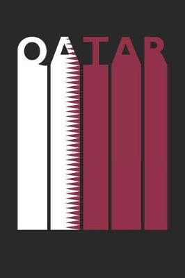 Book cover for Vintage Qatar Notebook - Retro Qatar Planner - Qatari Flag Diary - Qatar Travel Journal