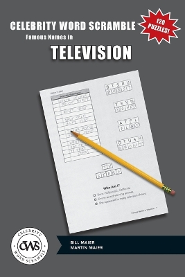 Book cover for Celebrity Word Scramble Famous Names in Television