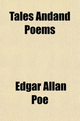 Cover of Tales Andand Poems