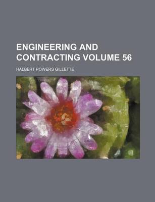 Book cover for Engineering and Contracting Volume 56