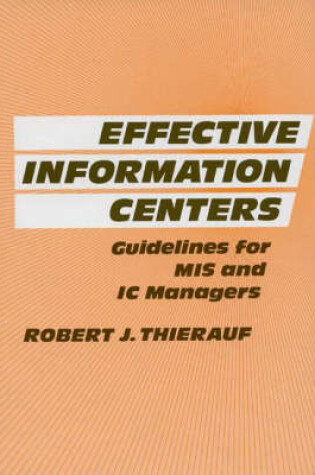 Cover of Effective Information Centers