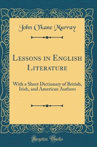 Cover of Lessons in English Literature