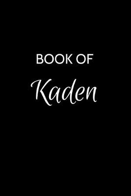 Book cover for Book of Kaden