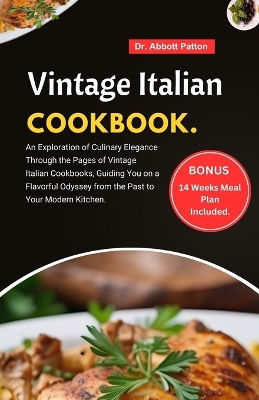 Book cover for Vintage Italian cookbook.