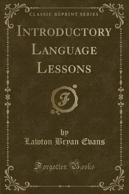 Book cover for Introductory Language Lessons (Classic Reprint)