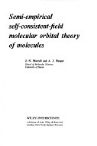 Cover of Semi-empirical Self-consistent-field-molecular Theory of Molecules