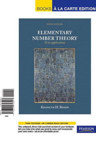 Cover of Elementary Number Theory, Books a la Carte Edition