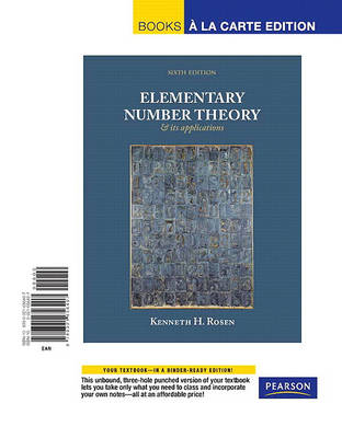 Book cover for Elementary Number Theory, Books a la Carte Edition