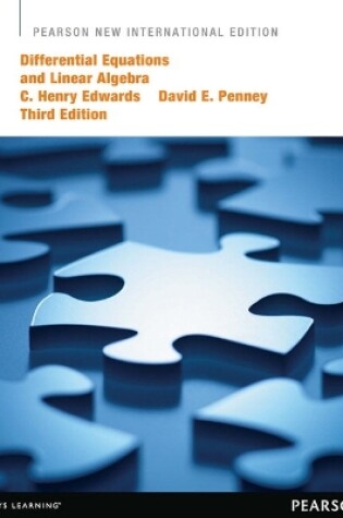 Cover of Differential Equations and Linear Algebra: Pearson New International Edition PDF eBook