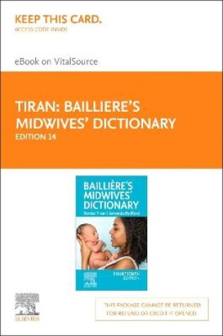 Cover of Bailliere'S Midwives' Dictionary - Elsevier E-Book on Vitalsource (Retail Access Card)