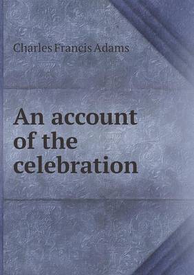 Book cover for An account of the celebration