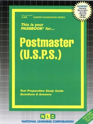 Book cover for Postmaster, 1st, 2nd, 3rd Classes (U.S.P.S.)