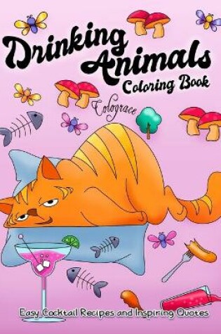 Cover of Drinking Animals Coloring Book