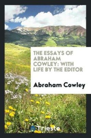 Cover of The Essays of Abraham Cowley