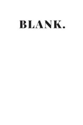 Cover of Blank.